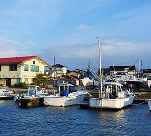 Scenery of Kurobe-shi,Toyama